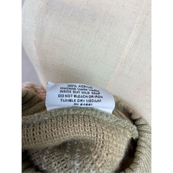 Vintage 1980s Plaid Heart Sweater Cottagecore Chic - Picture 6 of 7